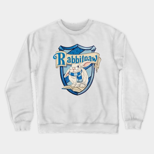 Rabbitpaw Crewneck Sweatshirt by Firlefanzzz